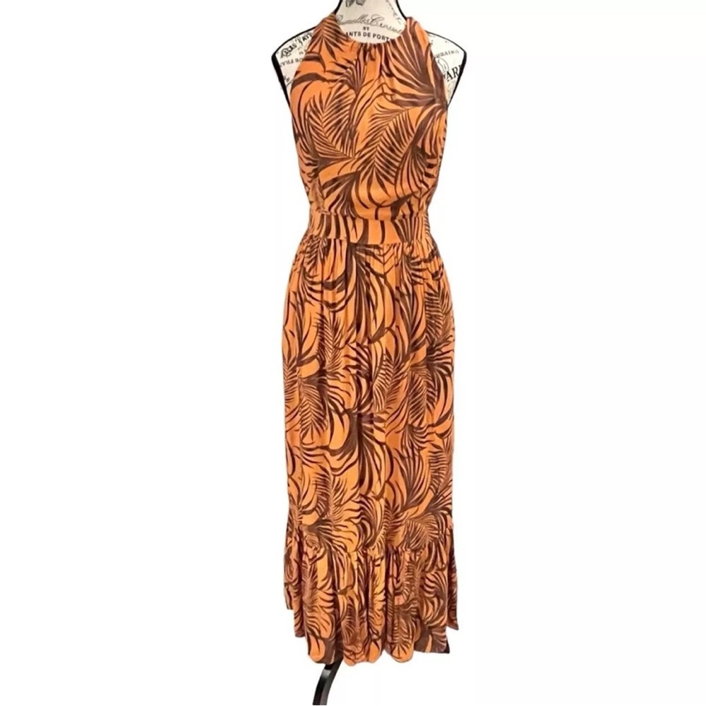 RESERVED LISTING MINKPINK Tropical Sundress Pockets Halter Neck Size Medium NWT